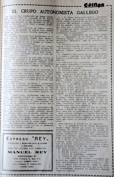 1930 Grupo Autonomista Galego