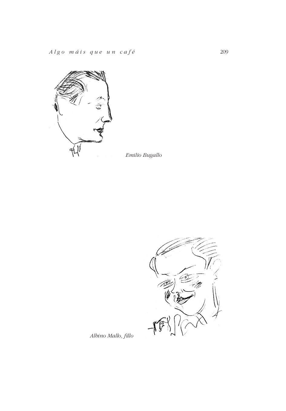 Caricaturas do Café Derby - Emilio Bugallo e Albino Mallo, fillo