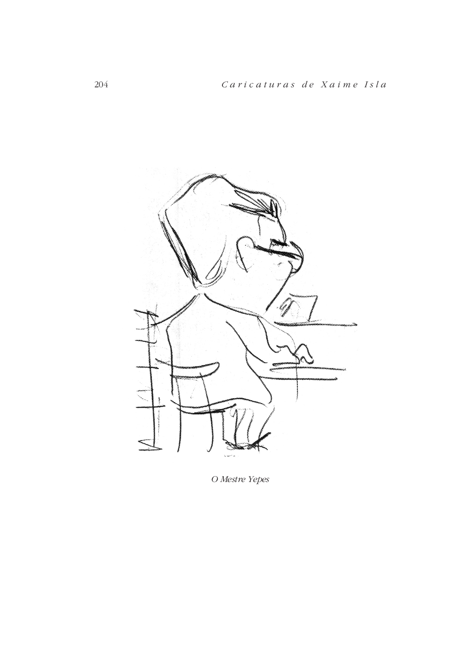 Caricaturas do Café Derby - O Mestre Yepes