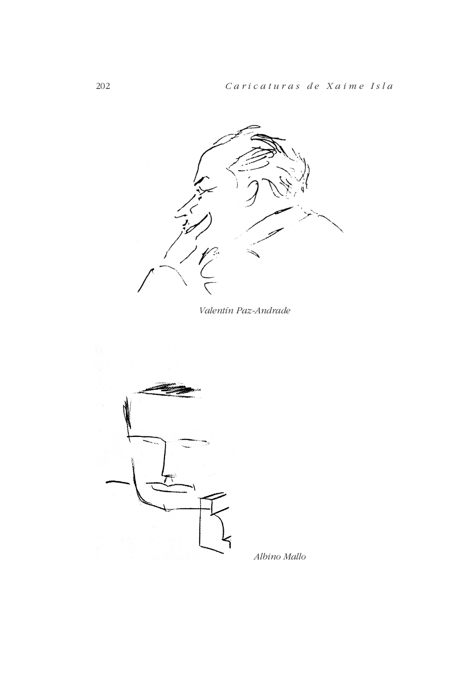 Caricaturas do Café Derby - Valentín Paz-Andrade e Albino Mallo